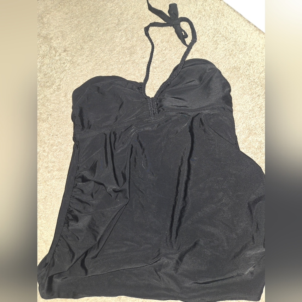 Isabel Maternity by Ingrid & Isabel Black Halter Swim Tank